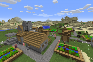 Minecraft 1.2 Seed: Small Village, With 3 Diamonds - Minecraft Seeds