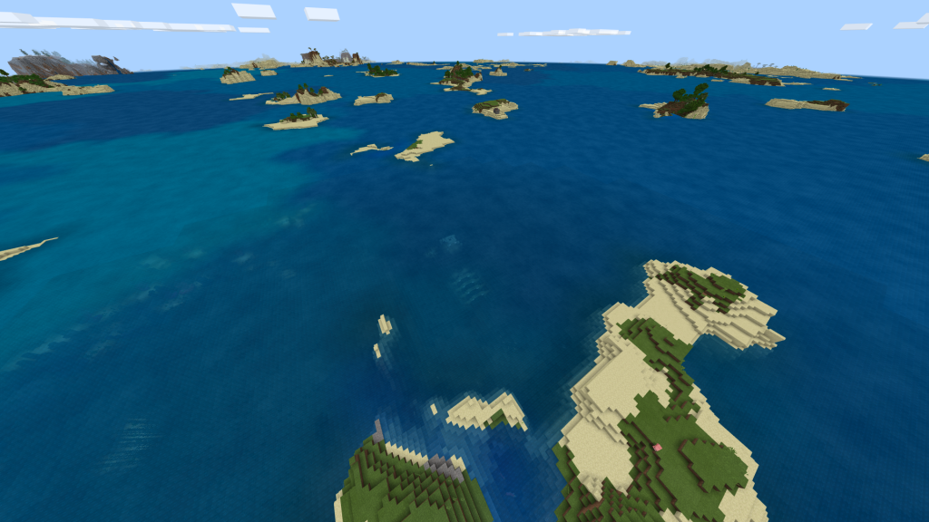 Mini Islands & Ocean Monument - Minecraft PE Seeds